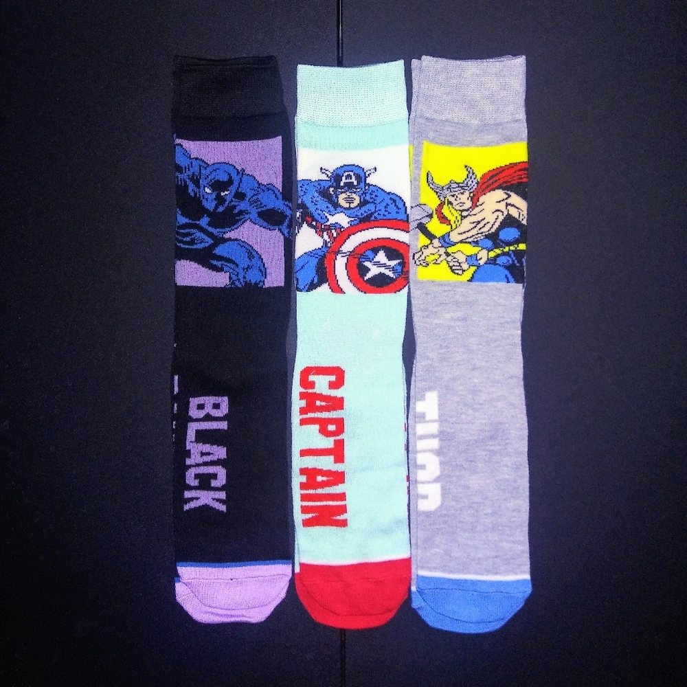 Marvel casual crew socks